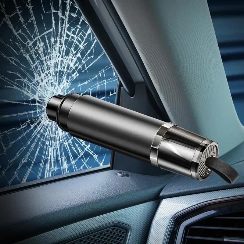 

Автомобильный молоток безопасности 2 в 1, молоток для оконного стекла, резак для ремня безопасности, высокопрочный вольфрамовый стальной аварийно-спасательный инструмент с основанием