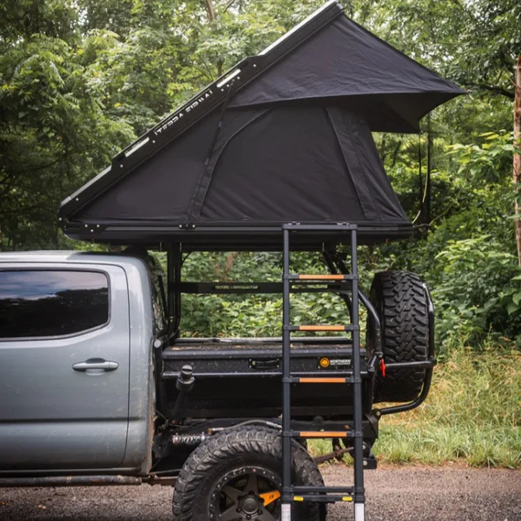 Off-road self-driving car tent, aluminum alloy roof tent triangular camping