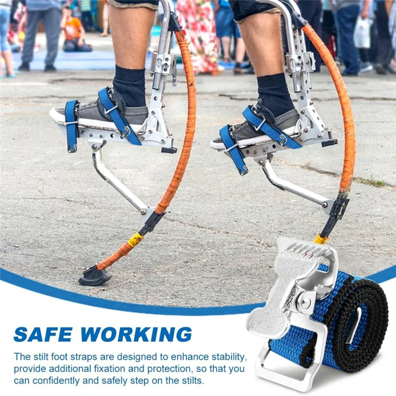 

4 шт., ремни для ходулей для гипсокартона, регулируемые ремни для гипсокартона, нейлоновый ремень для фиксации ног, запасная часть для стилей