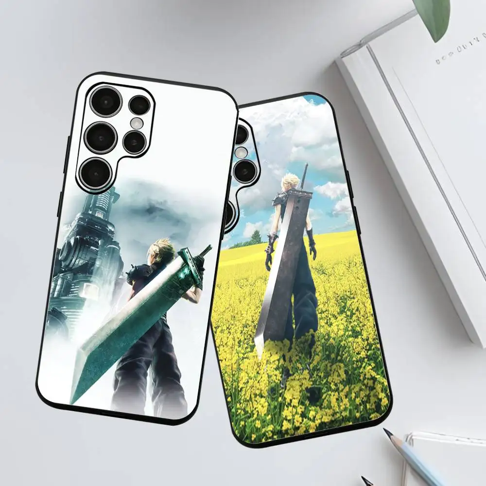 

Game Figure C-Cloud Silicone Case For Samsung Galaxy S 25,24,23,22,21,20 Plus Ultra 5G Lite Shockproof Cover