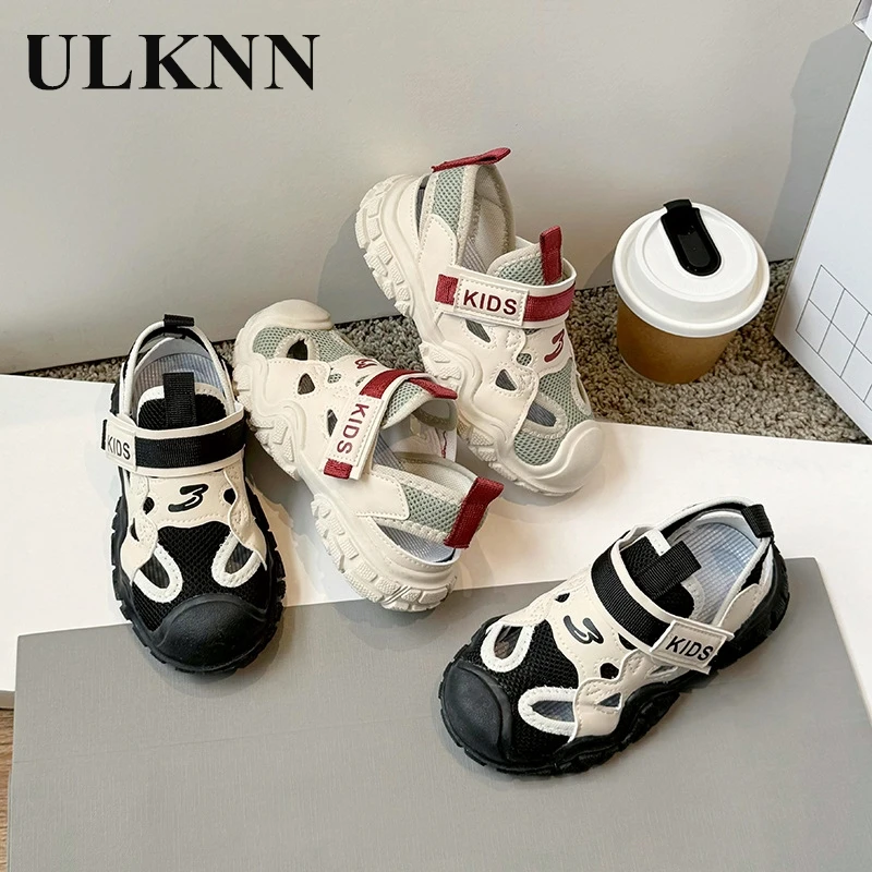 

Children's Sandals Children's Boys Girls Sports Breathable Shoes Student Single Shoes Fashion Black Non-slip Sports Sandals