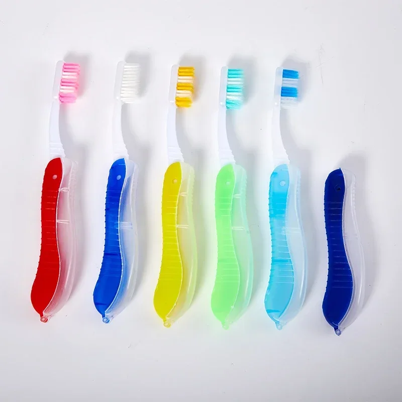 

1Pcs Personality Brush Folding Toothbrush Portable Disposable Travel Camping Toothbrush Tooth Oral Cleaning Tool Soft Toothbrush