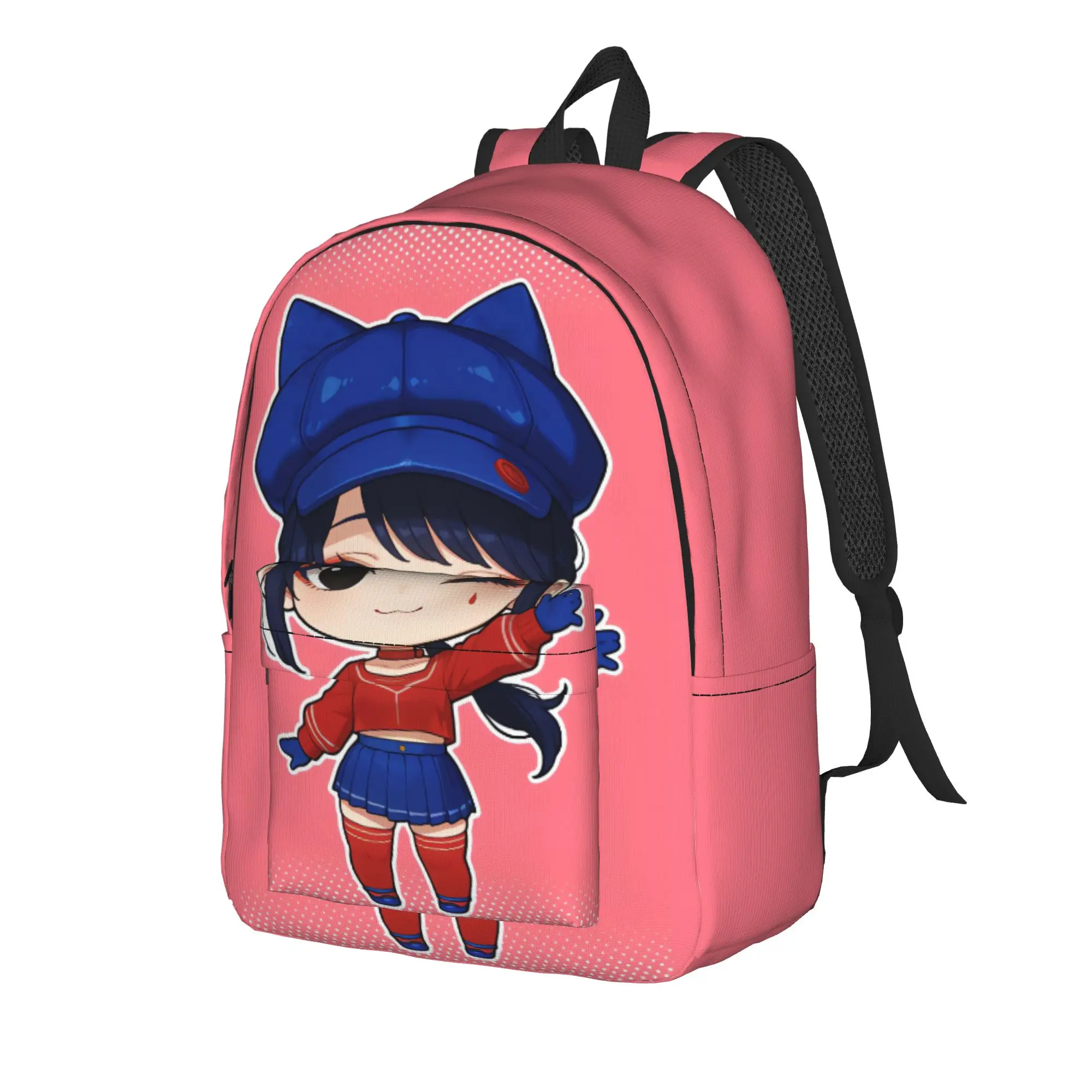 Game Miside Series Print Backpack Men  Large Backpacks Polyester Elegant High School Bags Trekking Design Rucksack