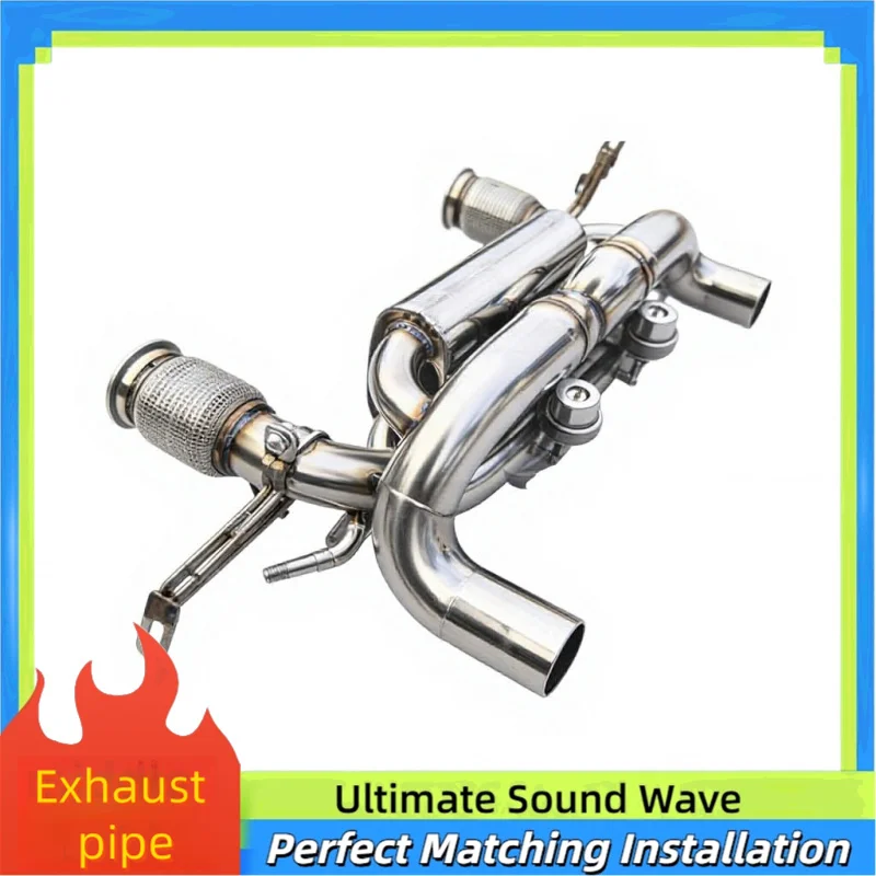 

Высокопроизводительная выхлопная система Catback из нержавеющей стали с глушителем для Lamborghini Hurac EVO 5.2 2019-2024 с вакуумным клапаном для улучшения гоночных характеристик