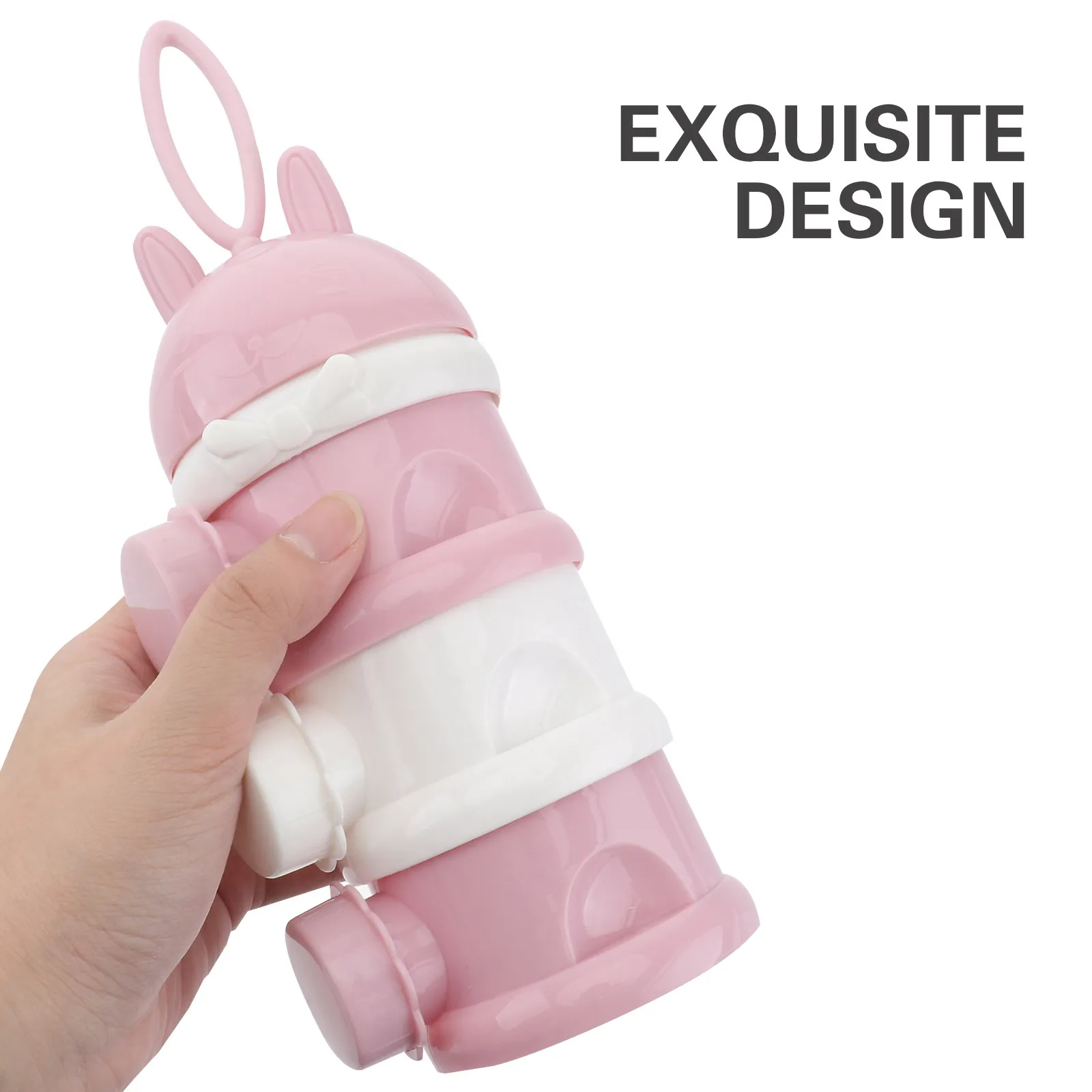 

3 Layer Milk Powder Case Compact Design Simple Milk Powder Boxes for Travel Home Use Multi Compartment Storage