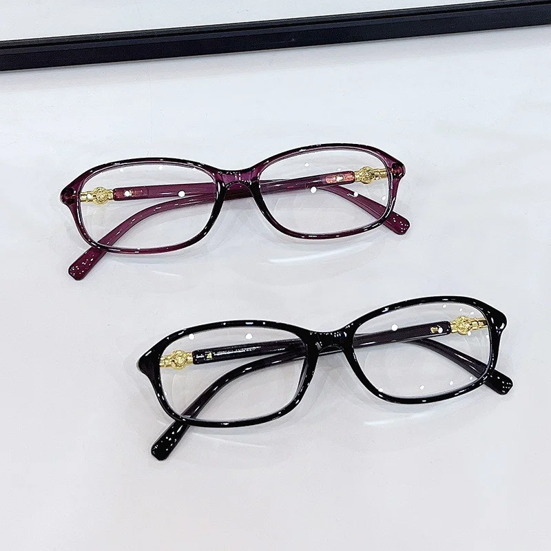 2PCS +0~+400 New Ladies' Delicate Anti Blue Light Reading Glasses Fashion Small Square Presbyopic Glasses