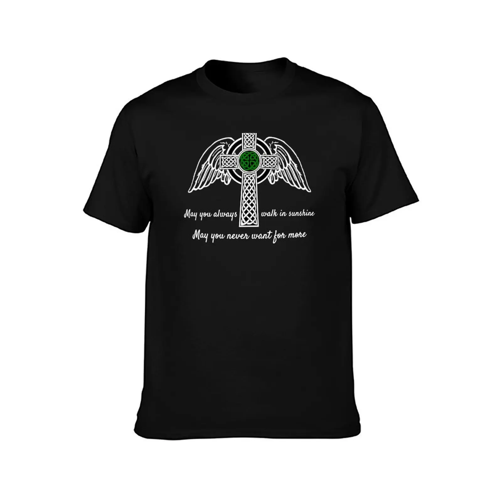 Celtic Irish Blessing Cross Ireland Gaelic Quotes May You Always Walk T-Shirt Minimalist Graphic Tee Shirt
