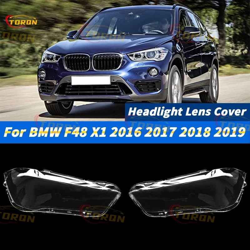 

For BMW F48 X1 2016 2017 2018 2019 Car Headlight Lens Cover dust cover for headlights car accessories automobil parts accessori