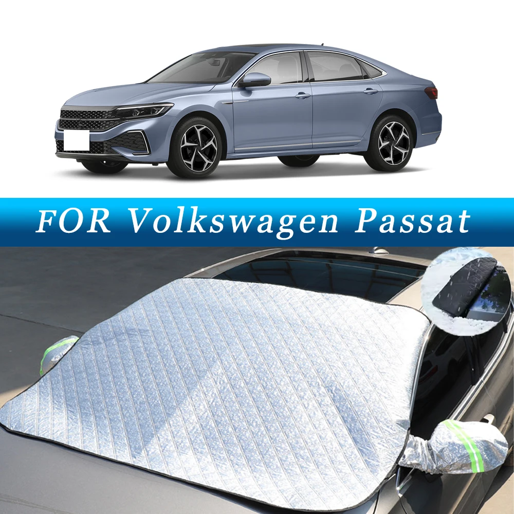 

Thickened Car Now Sunshade Windshield Cover With 5/9 Magnets UV Protection Anti Snow Sunlight For Volkswagen Passat