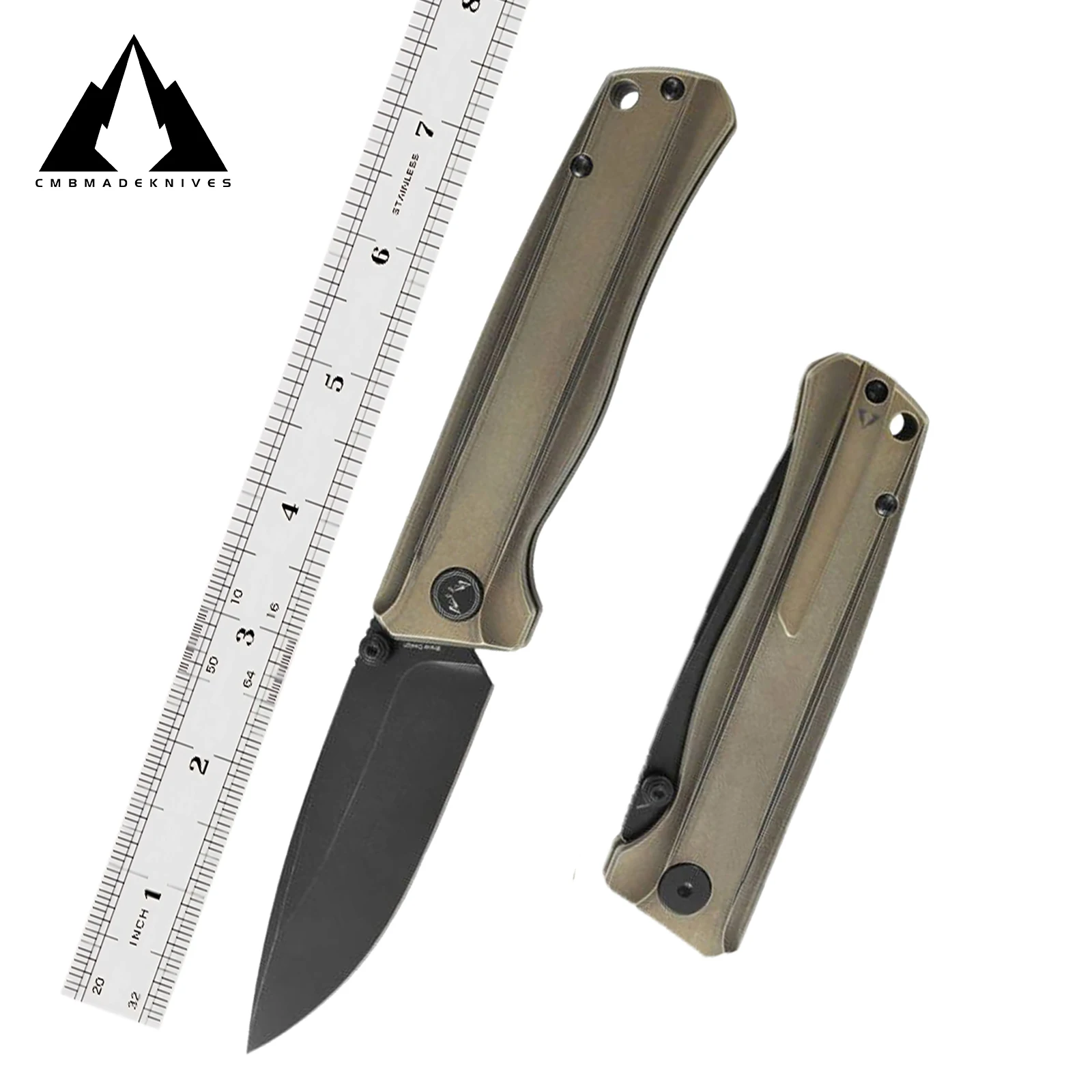 

CMBMADEKNIVES Braveman Titanium Handle S35VN Steel Tactical Survival Camping Outdoors Pocket Folding Knife EDC CMB-17