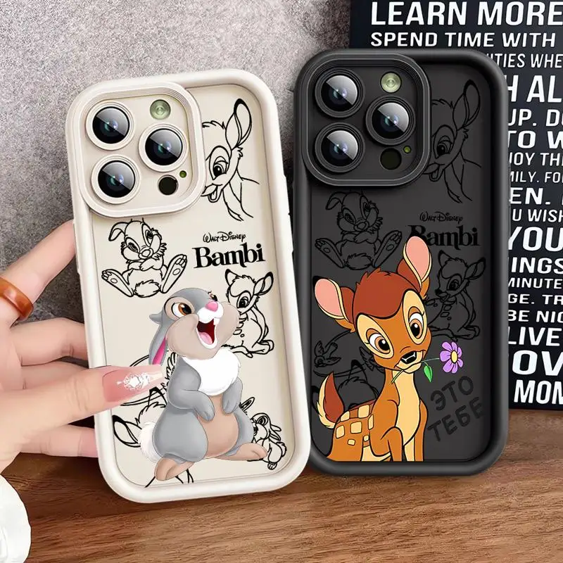 Disney Bambi Rabbit Thumper Phone case for Apple iPhone 12 14 Pro cases 11Pro Max 11 16 Plus 13Pro max 15plus 11pro funda Cover