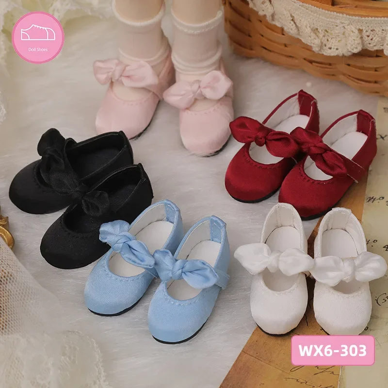 30cm Doll Shoes 1/6 BJD Doll Shoes Bow Princess Shoes (external Length 5.3x2.1cm) Doll Accessories Kids Girls Toy Gift