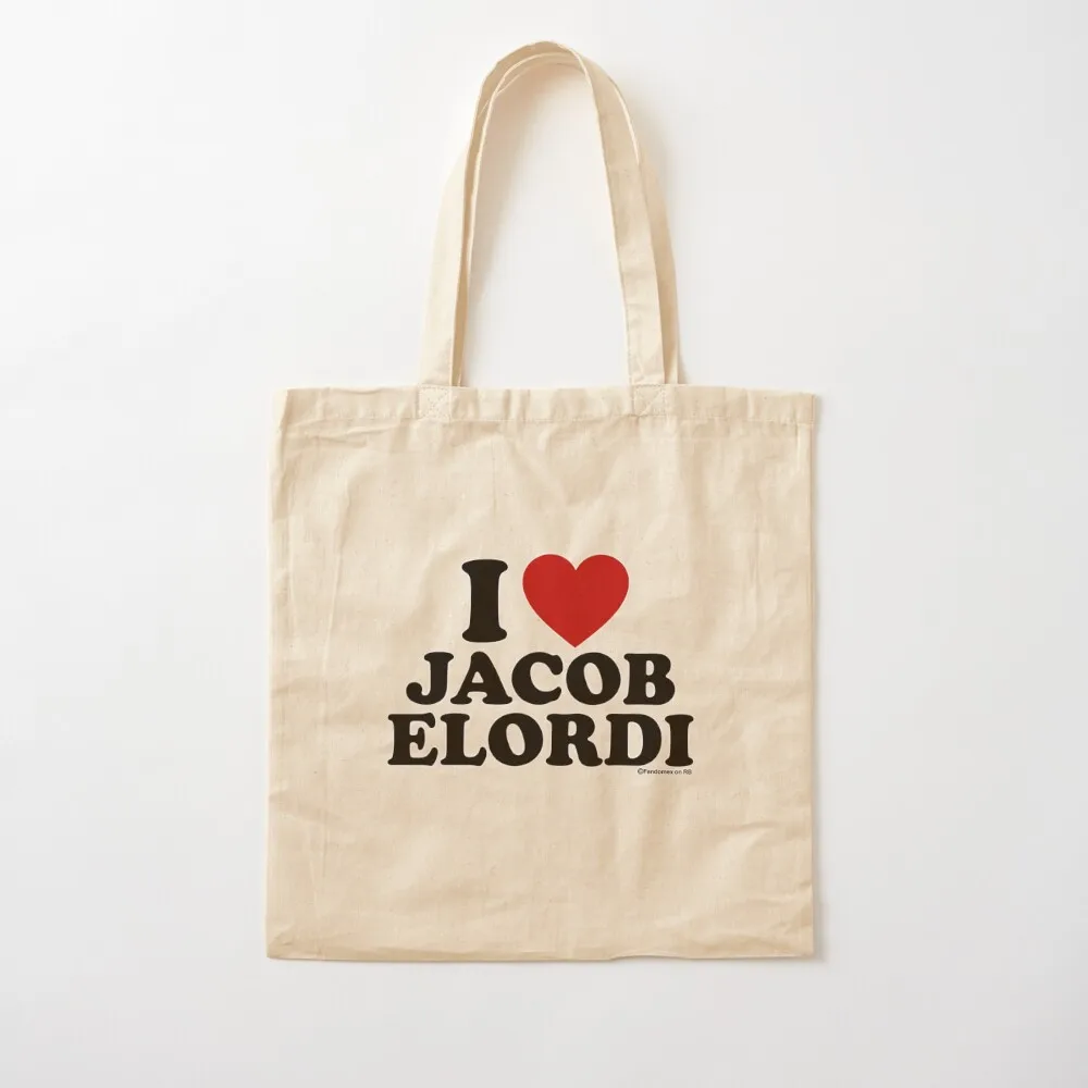 I LOVE JACOB ELORDI DESIGN Tote Bag large tote canvas the Canvas