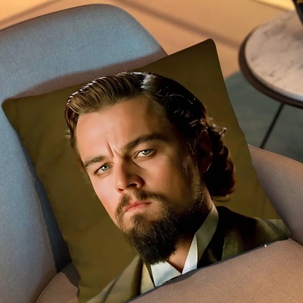 movie Leonardo DiCaprio Django Unchained Pillow Case cover Nap Time Sofa Living home Room Bedroom Backrest Cushion Square