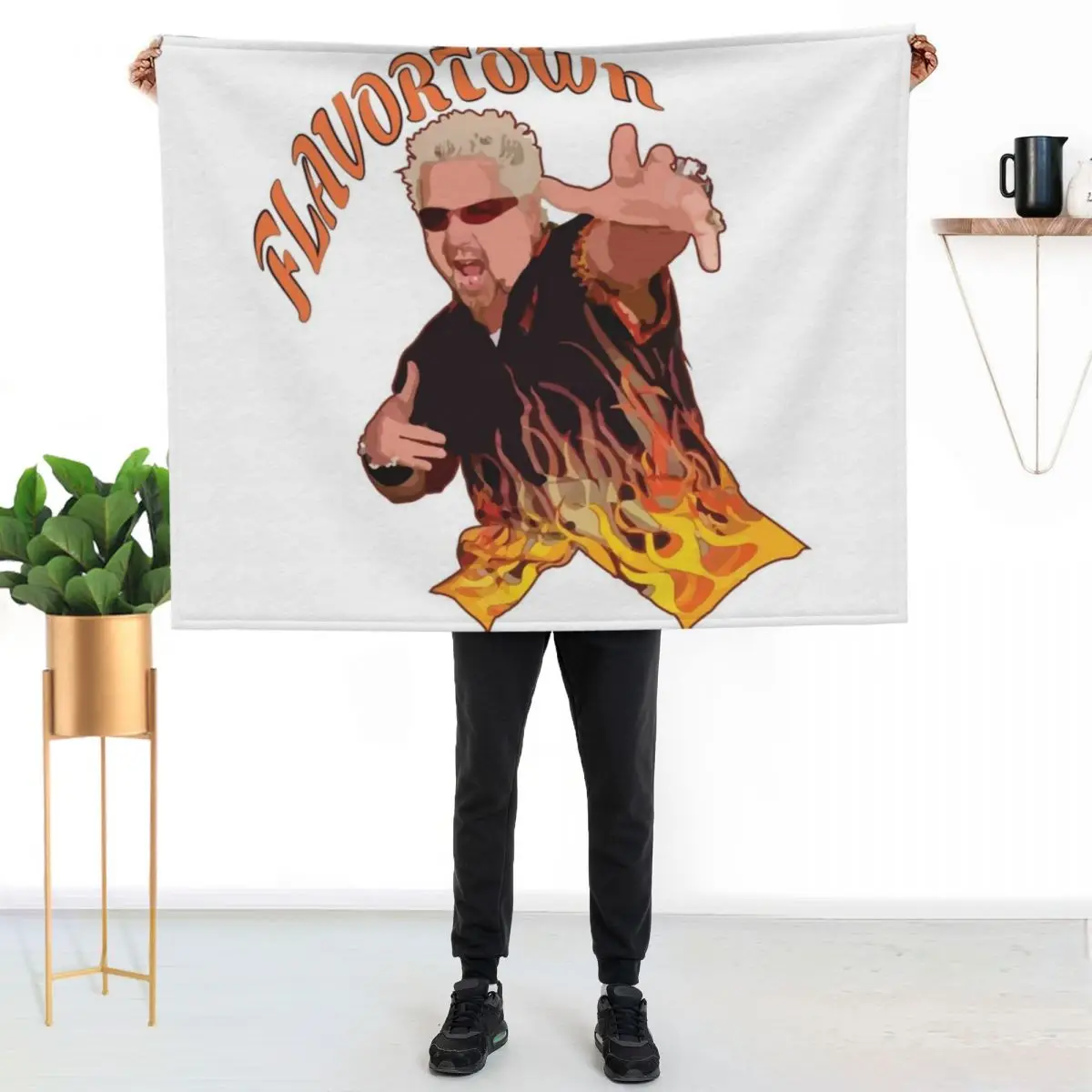 Guy Fieri Flavortown Throw Blanket anime Weighted Plaid on the sofa For Sofa Thin christmas decoration Polar Blankets