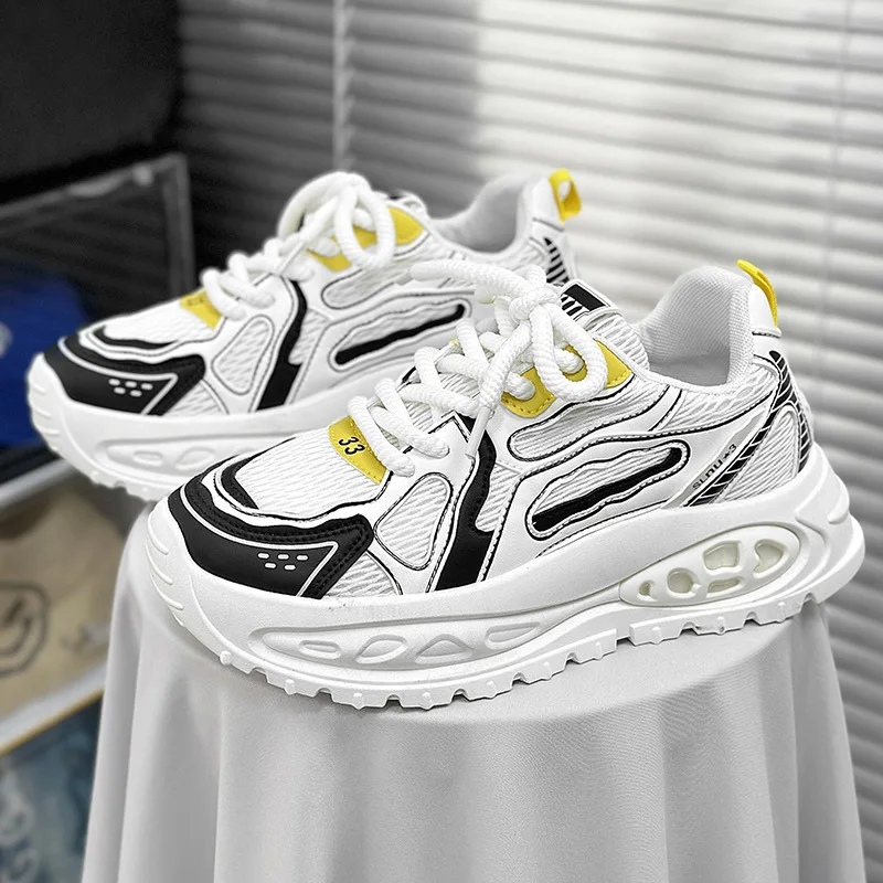 

Новые высококачественные корейские мужские повседневные кроссовки на толстой подошве, увеличивающие рост, спортивные кроссовки на мягкой подошве, Zapatos para hombres