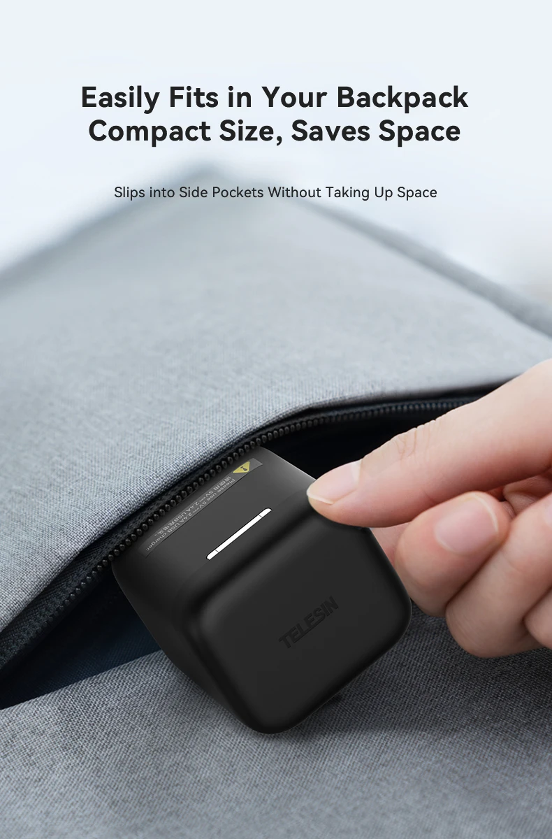 TELESIN 1900 mAh Lade Batterie Für GoPro Hero 13 Batterie 3 Möglichkeiten Schnelle Ladegerät Box TF Karte Lagerung Für GoPro 13 zubehör – Detail 24