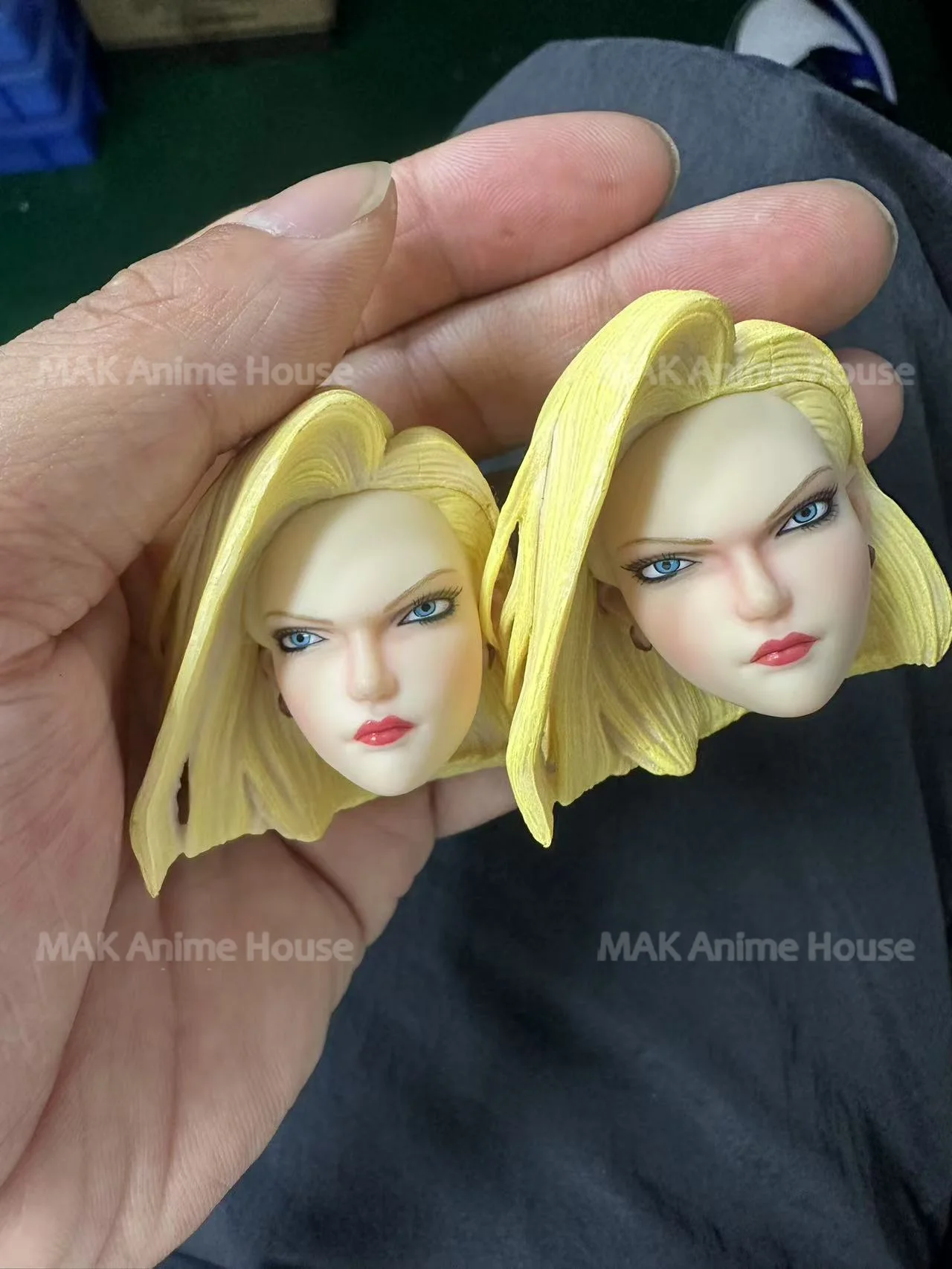 iminitoys M003 1/6 Direct Vision Android No.18 Head Sculpt Carving Model Fit 12'' Female Soldier Pale Action Figure Body Doll