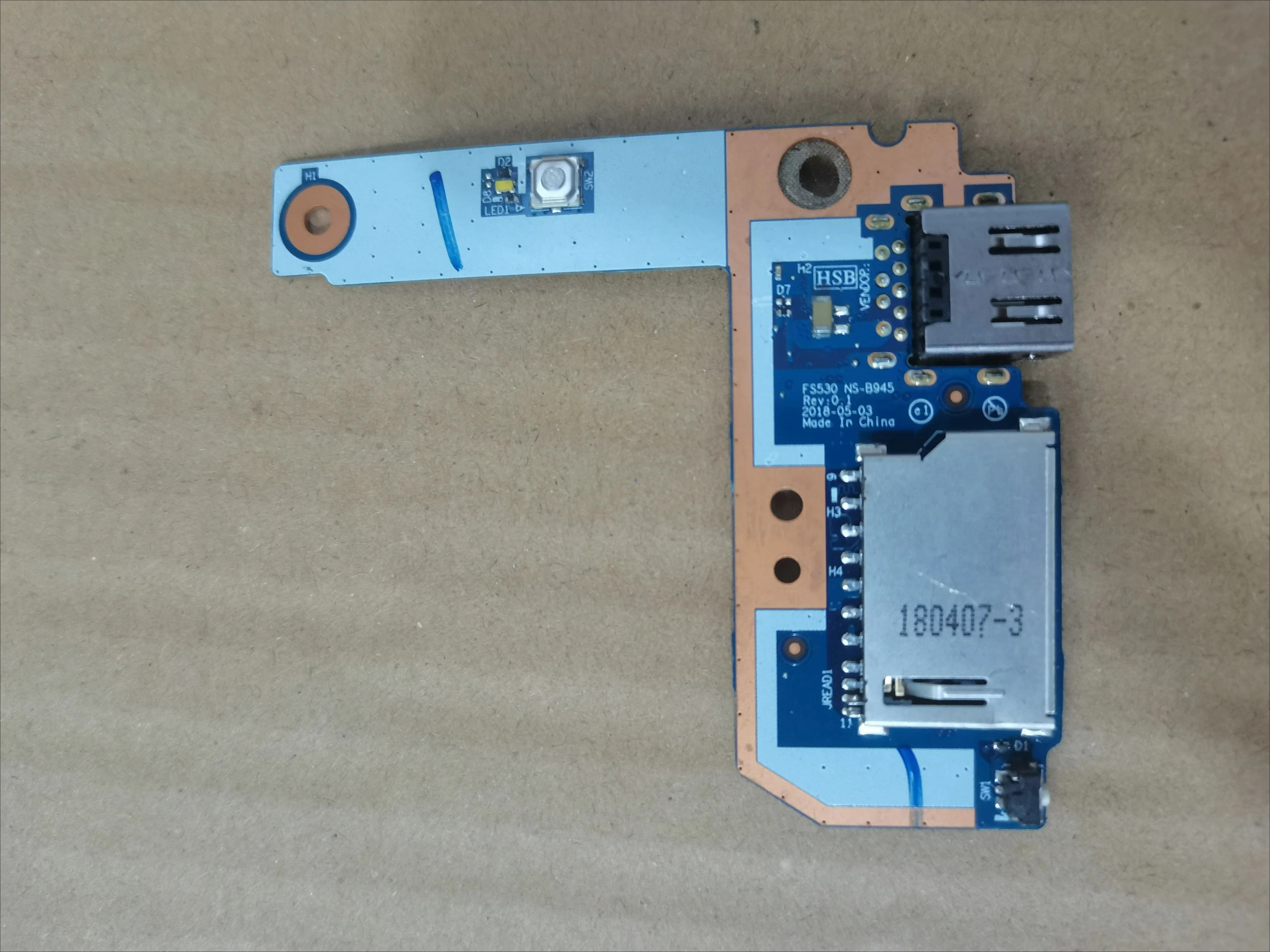 Module for Lenovo Xiaoxin AIR 15 IKBR USB Switch Small Board, Original In Stock NS-B945