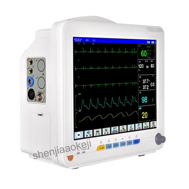 

110v/220v 750w Commercial Multi-Parameter ECG Monitor Intensive Operating Room Ambulance Monitor Home 1pc