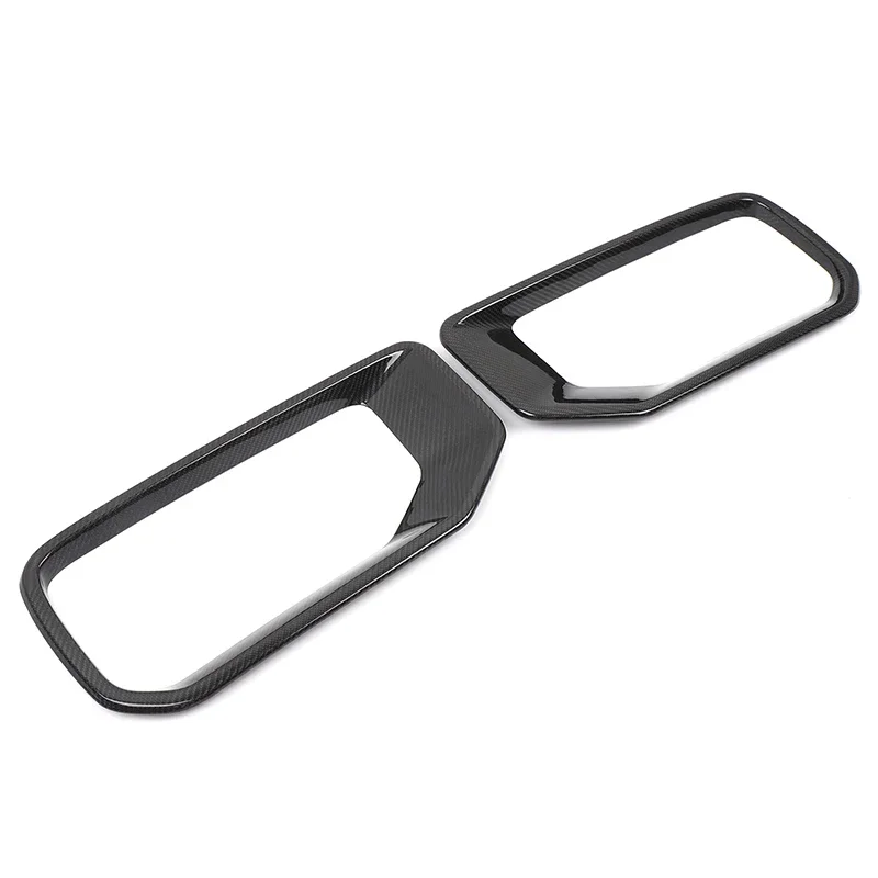 المصد الأمامي للسيارة من ألياف الكربون الحقيقية على كلا الجانبين إطار مدخل الهواء لسيارة Mercedes Benz G Class W463 W465 G63 2025 ملحقات السيارة