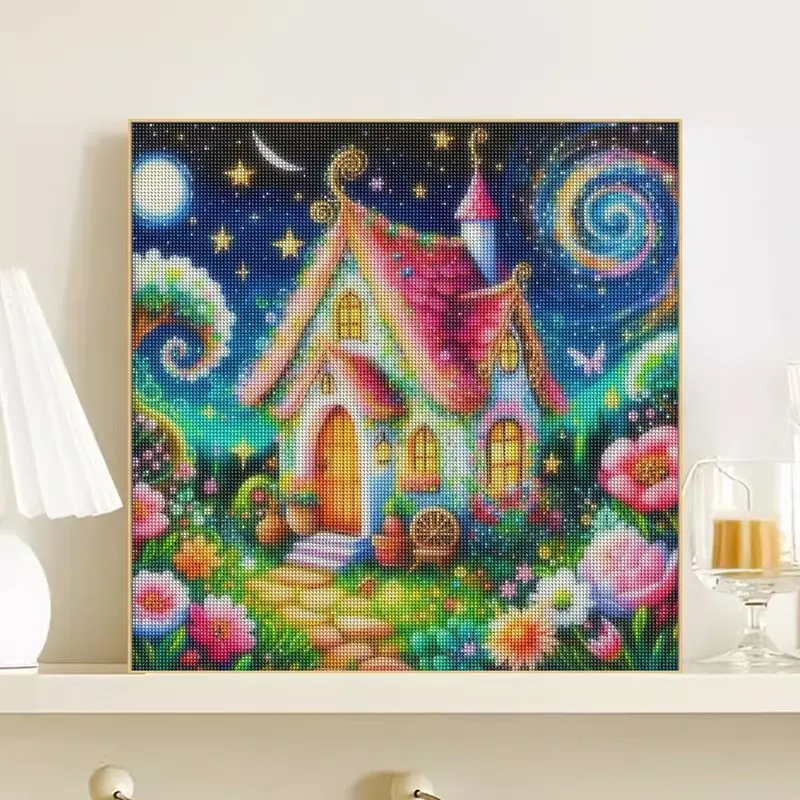 

CHENISTORY Diamond Mosaic 5D Diamond Painting Flowers House Cross Stitch Embroidery Landscape Personalized Gift Home Decoration
