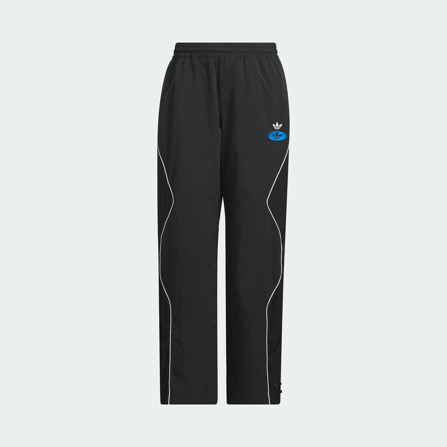 Pantaloni a gamba larga regolabili in tessuto ufficiale Adidas a tre strisce JM8039