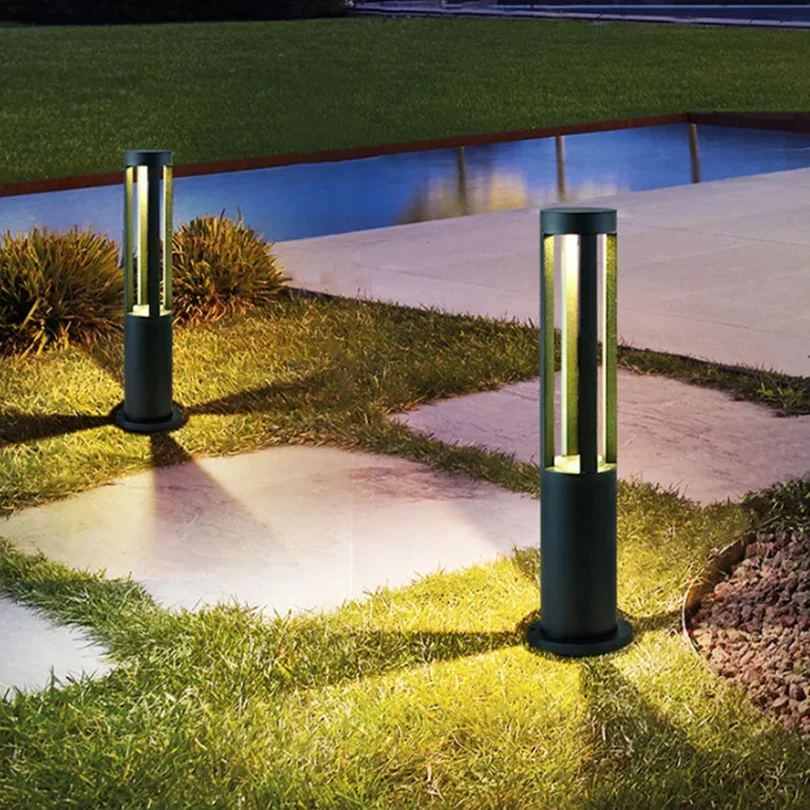 

Waterproof IP65 LED Bollards Light Lawn Lamps Square Round for Community Yard Pathway Villa Landscapes Outdoor Lighting