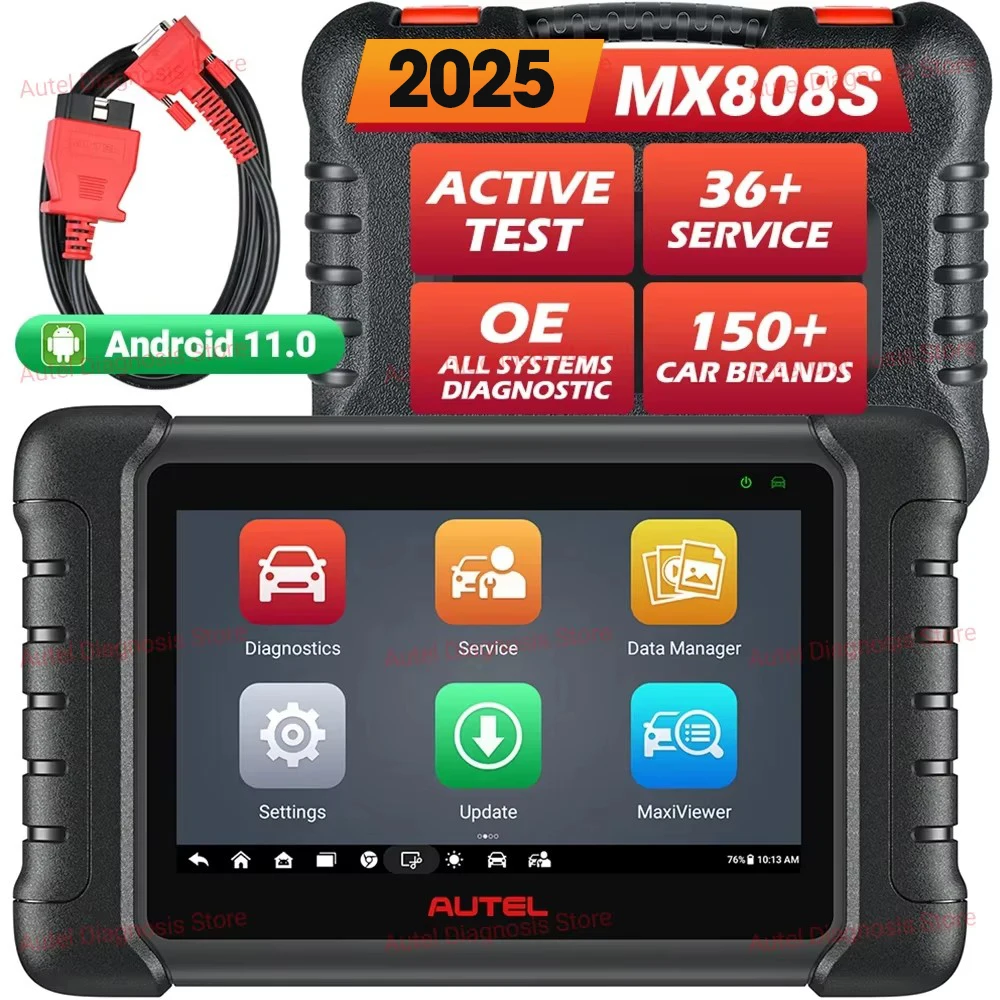 Autel MaxiCheck MX808S Diagnostic Tools Car diagnosis Bi-Directional Control Automotive scanner IMMO Key Coding PK MX808 MK808S