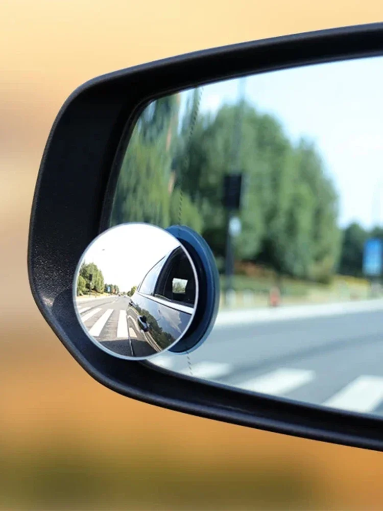 Rétroviseur rond sans cadre pour angle mort de voiture, résistant à 360, rétroviseur grand angle, rétroviseurs auxiliaires, conduite de sécurité