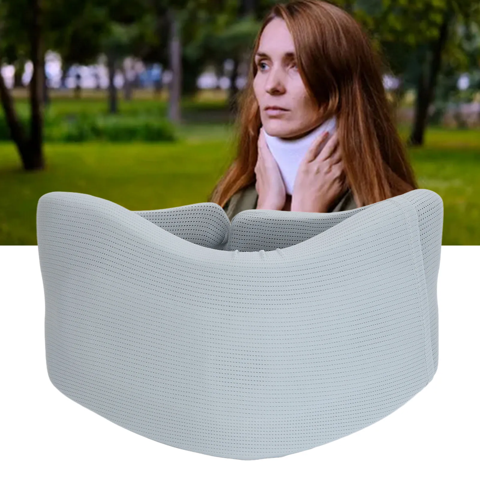 Supporto per il collo Brace allineamento corretto prevenire la postura della testa in avanti tutore ergonomico in schiuma per la lettura del cuscino di supporto per il collo per dormire