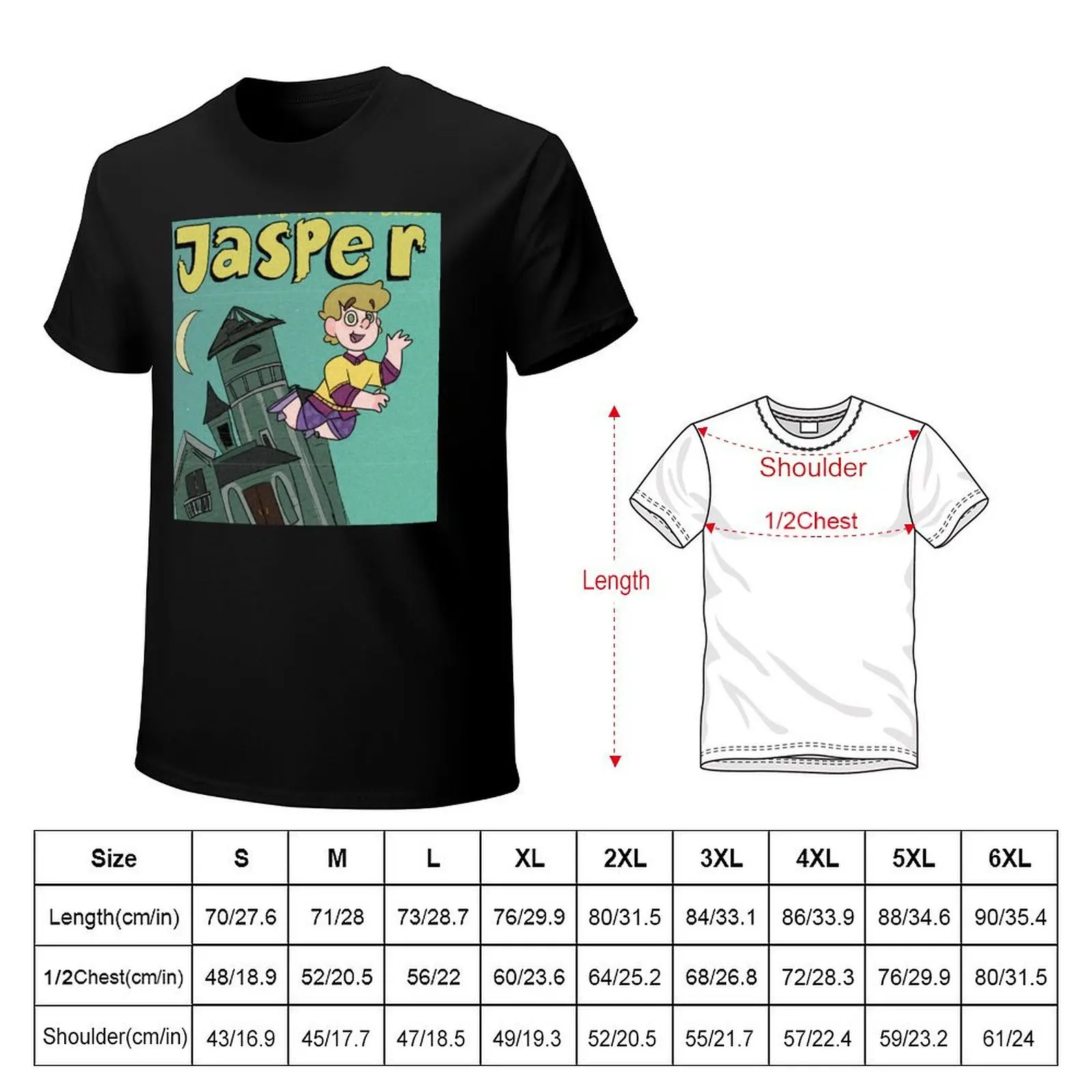 Jasper the freindly ghost Camp Camp T-Shirt Festival Short Sleeve T-Shirt