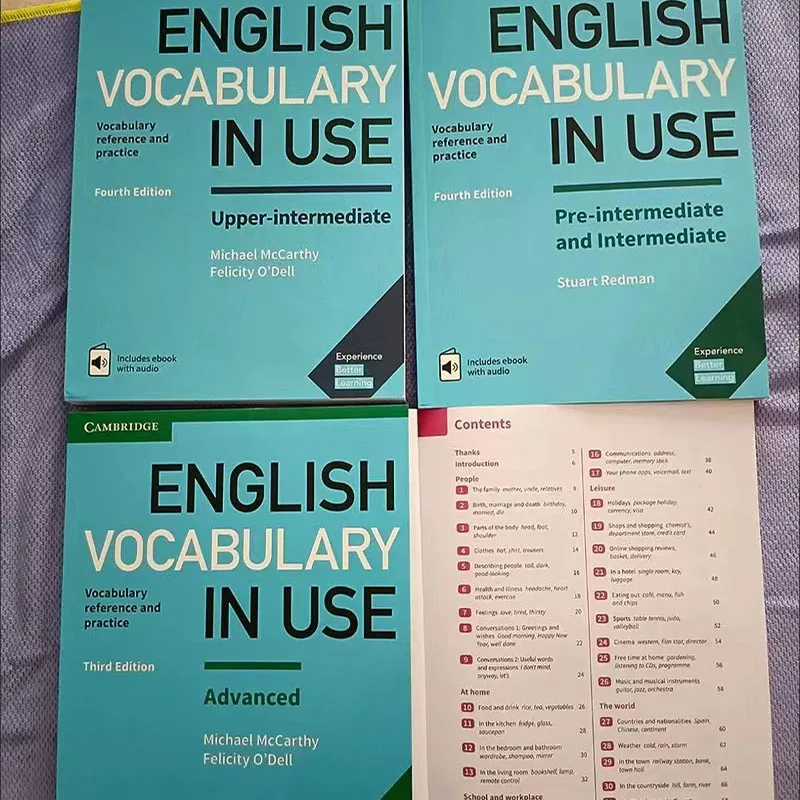 4 Books Cambridge English Vocabulary Book English Vocabulary In Use English Learning Artifact Grammar Encyclopedia