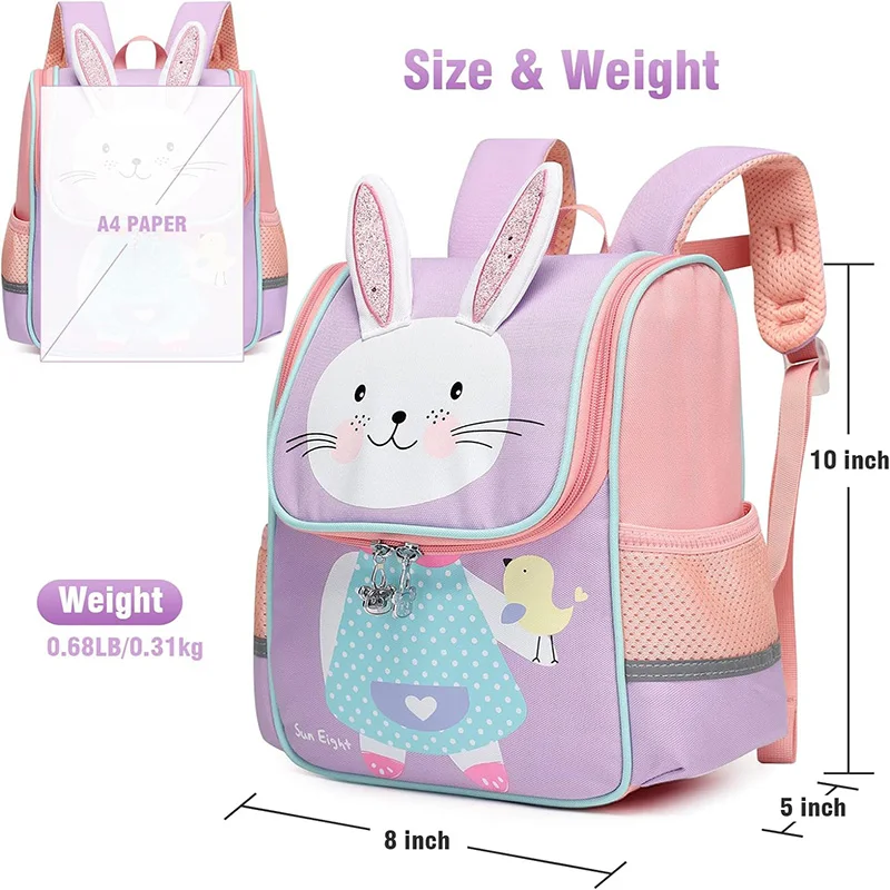 SUN EIGHT Cartoon Animal Baby Backpacks kindergarten Schoolbag  Kids Backpack Children School Bags Girls Boys Backpacks