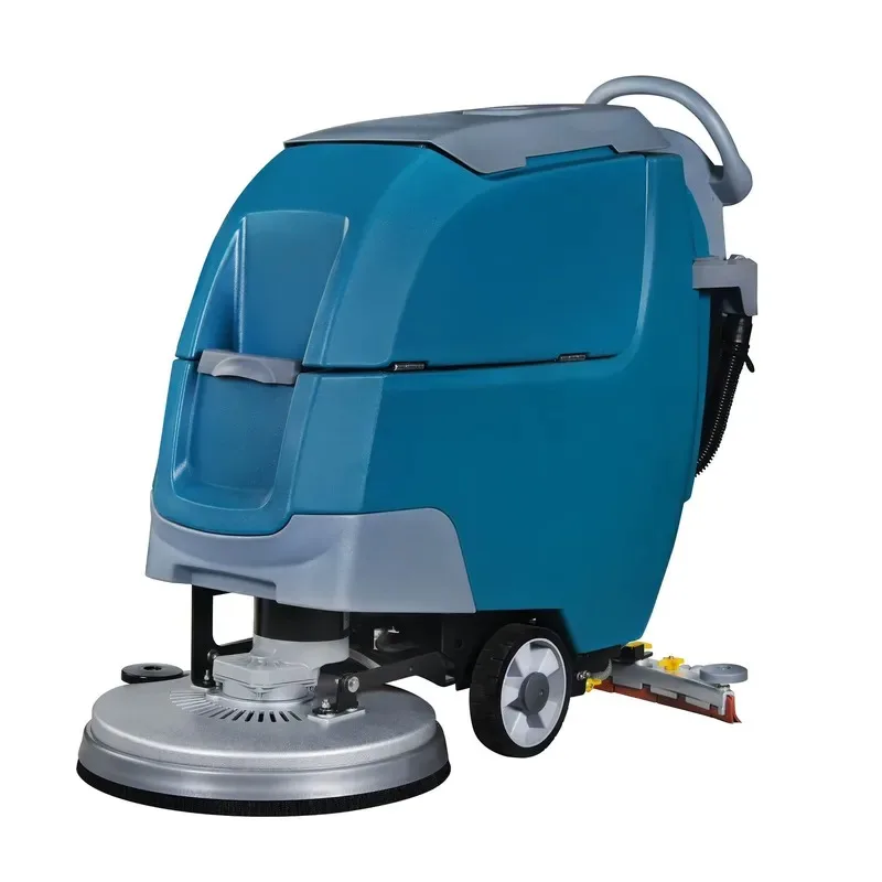 Cordless Electric Industrial Floor Washer Manual Walking Best Cleaning Machine