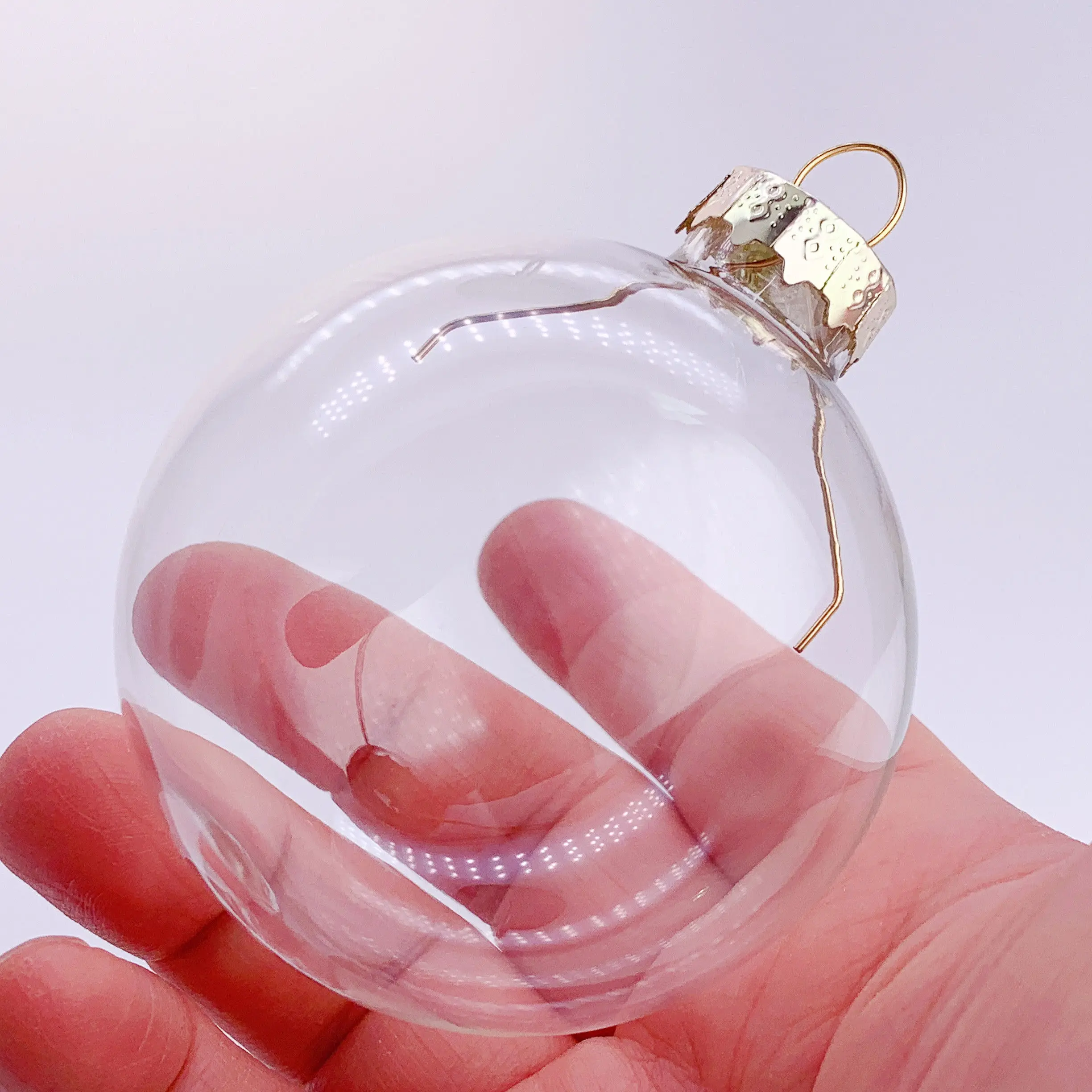 

5 Pieces x DIY Home Party Paintable Christmas Decoration Ornament, 66mm Glass Ball