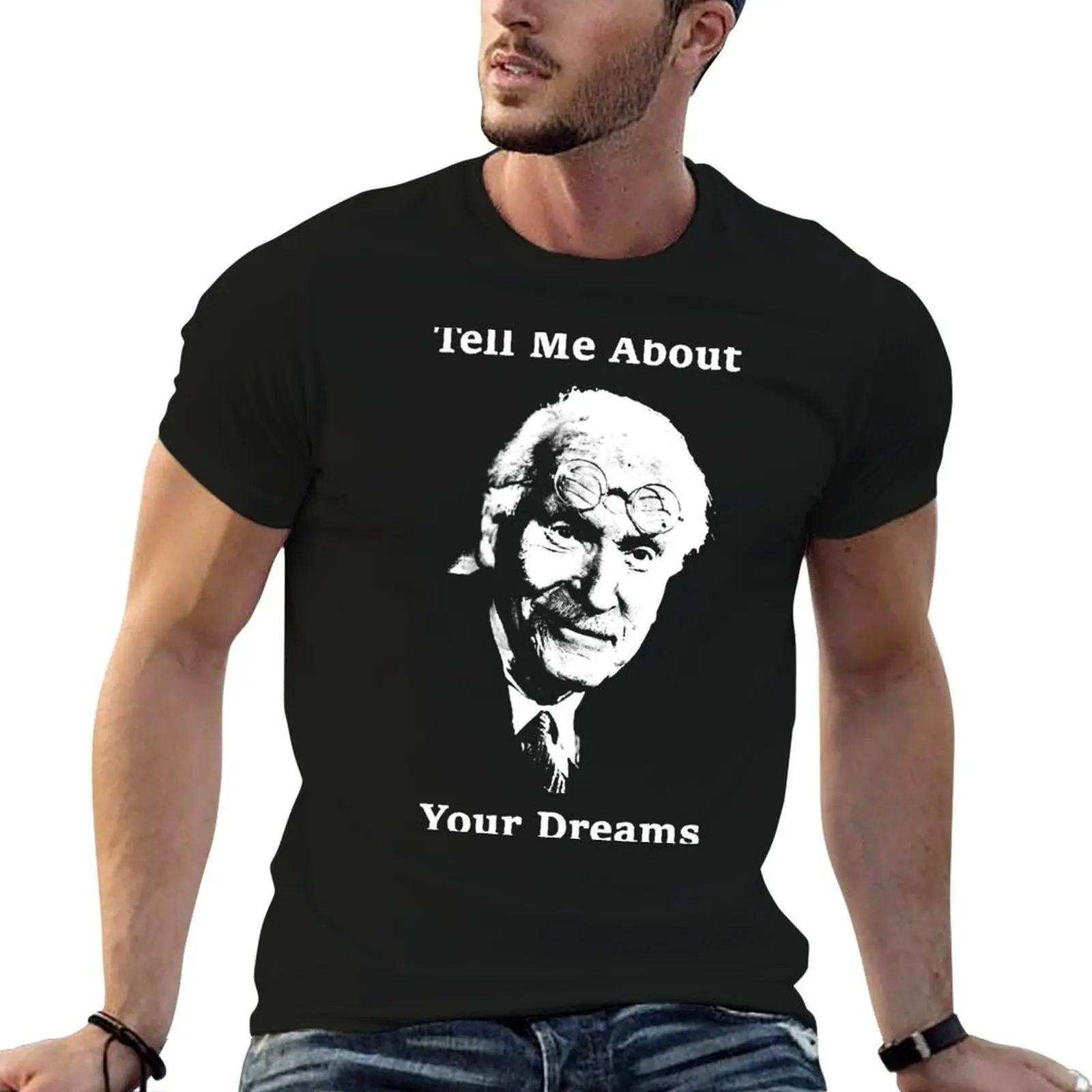 Tell Me About Your Dreams, Carl Jung T-Shirt Work Wear Lightweight Tee