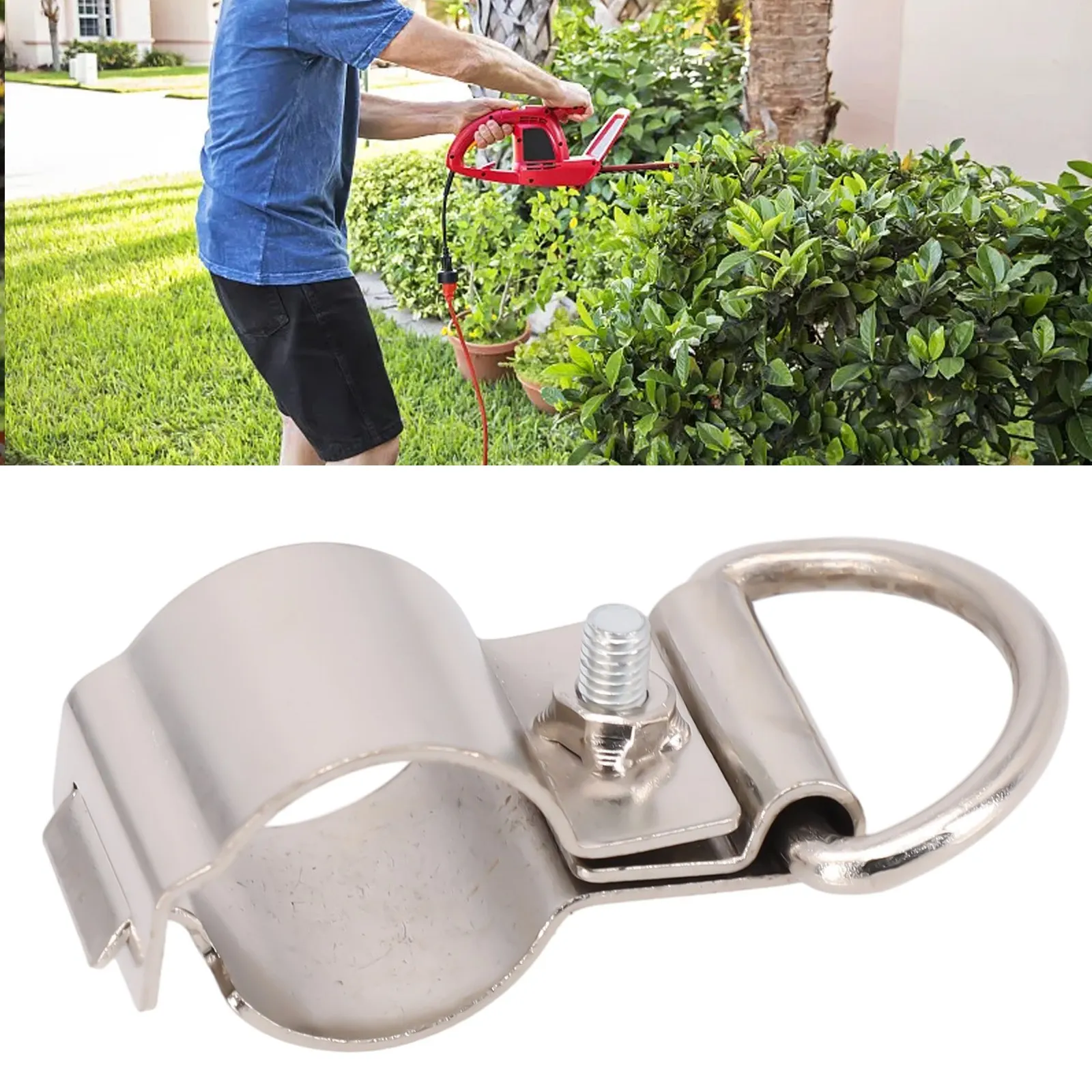 Shoulder Strap Shaft Clamp Secure Connection Trimmer Useful Easily Mountable Enhanced Stability Metal Adjustable