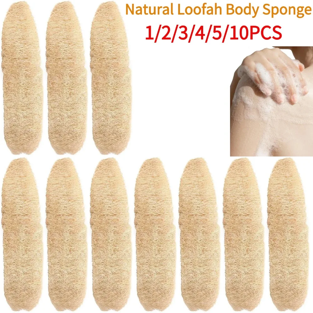 Natural Loofah Sponges Organic Loofahs Luffa Body Wash Sponge Exfoliating Scrubber Remove Dead Skin Body Scrubber Loofah Sponge