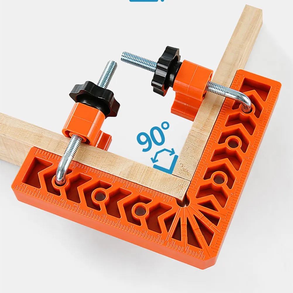 4PC 90 Degree Positioning Squares Clamps for Woodworking with Aluminum Alloy Build for Accurate and Stable Right Angle Assembly