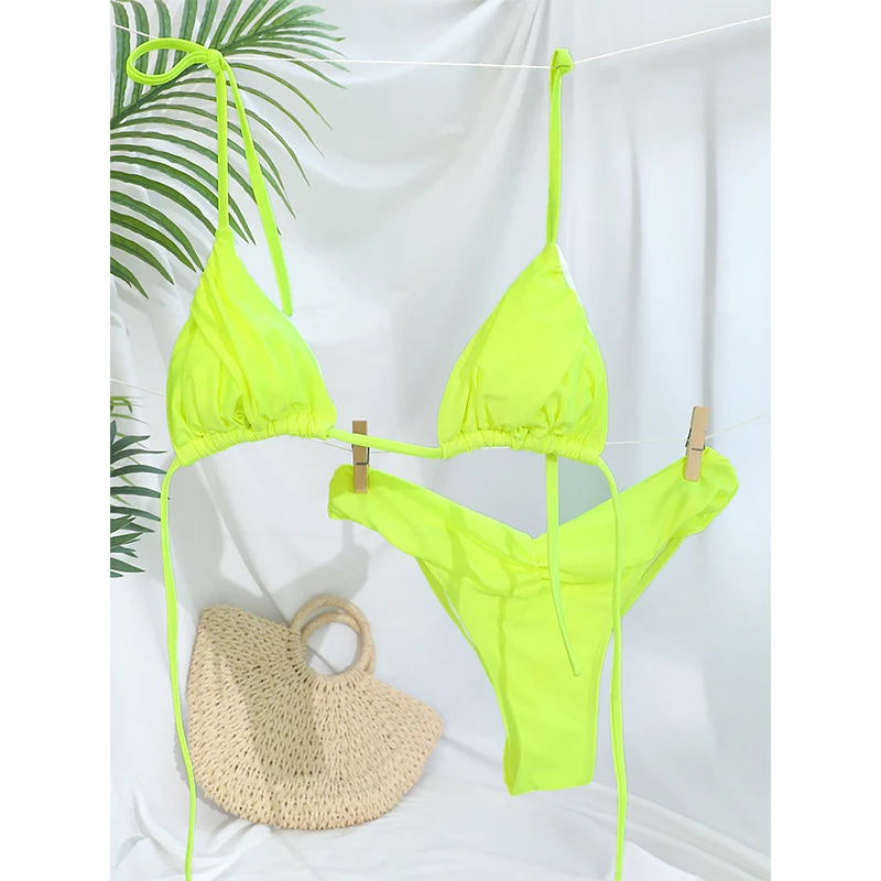 Rinabe Sexy Bikini Swimsuit Swimwear Bathing Suit Triangle Bikini Set Women Biquini Bandage Beach Wear Two Piece Suit Swimming