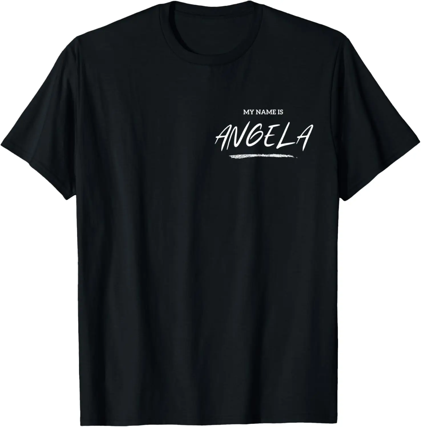 My Name is ANGELA Офисный костюм Hello Colleague Футболка с именем друга