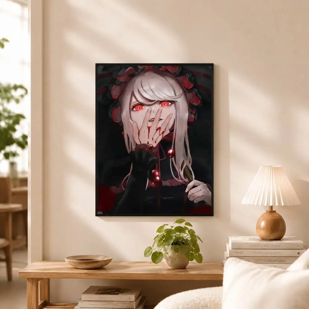 Anime O-Overlord Shalltear Bloodfallen Poster High Quality Dorm Living Room Aesthetic Wall Decoration Painting Stickers Gift