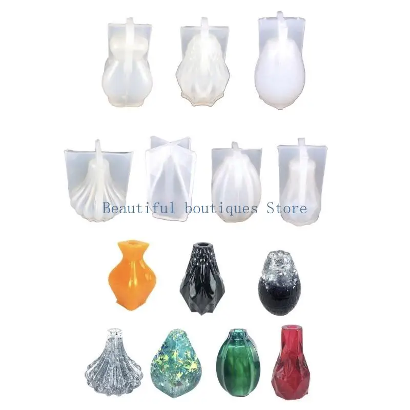 U4LF Multi-shapes DIY Hand-Making Jar Moulds Clay Moulds Pot Mould Hand-Making Tools