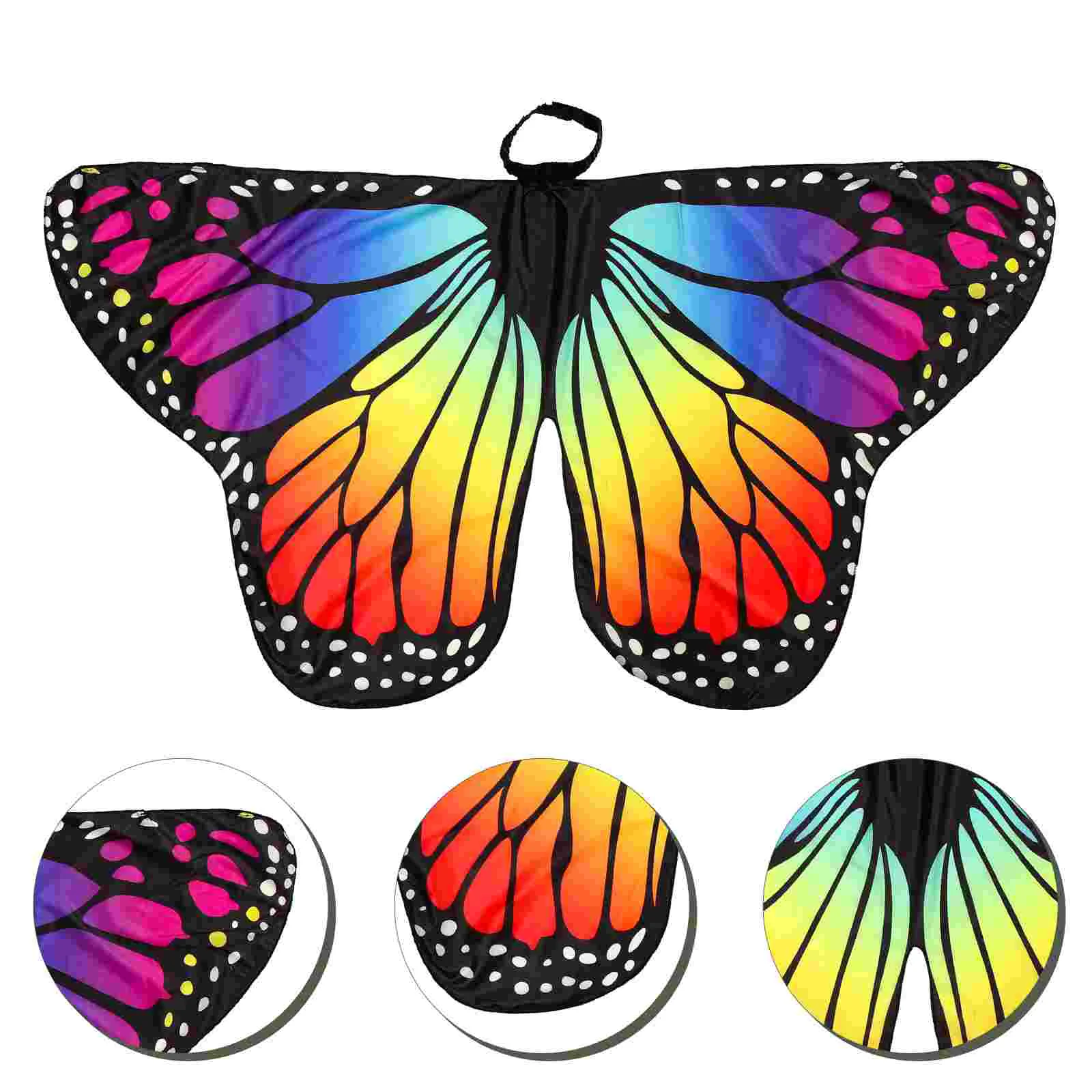 Butterfly Shawl Costume for Girls Decor Butterflies Wings European and American