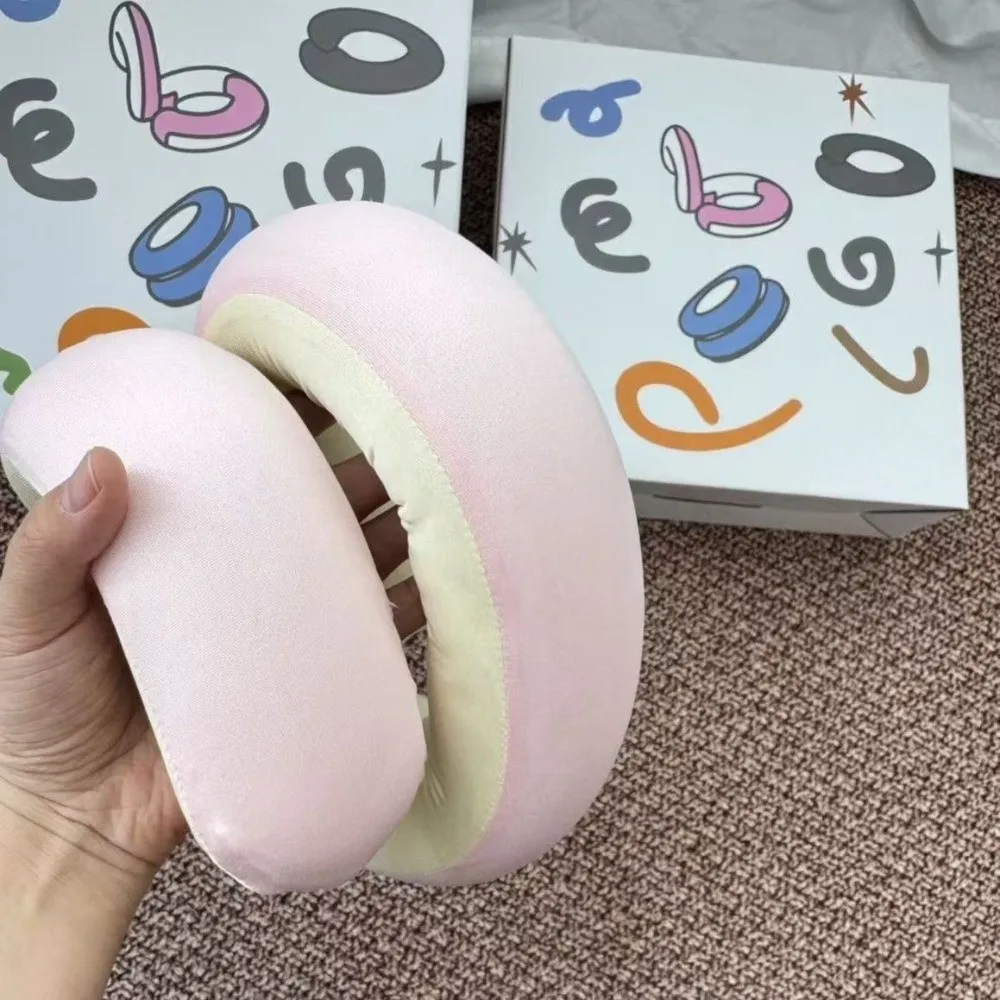 U-shaped DIY Spiral Pillow for Neck Support Facial Support Slow Rebound Adjustable Nap Pillow Comfortable Breathable