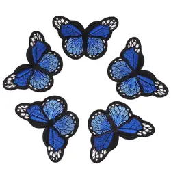 6pcs/lot Cartoon Embroidered Butterfly Patches Iron On Sew On Clothes Appliques for Jeans Backpack Shoes Hats Coats DIY Stickers