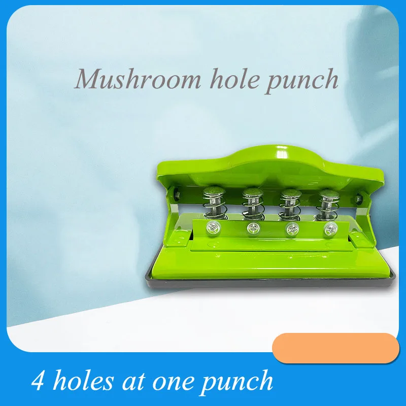 T-hole Mushroom Hole Puncher with Positioning Mushroom Hole Manual Puncher Loose-leaf Book Accessories Office Supplies Punches