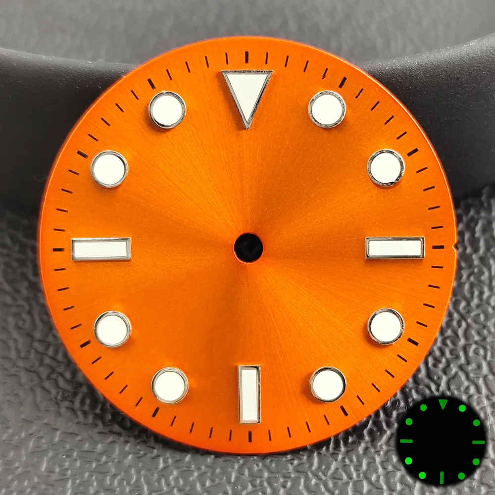 อุปกรณ์เสริมนาฬิกา NH35 dial SUB ไม่มีหน้าต่างปฏิทิน 28.5 มม.เหมาะสําหรับ NH35/36 การเคลื่อนไหว C3 dial