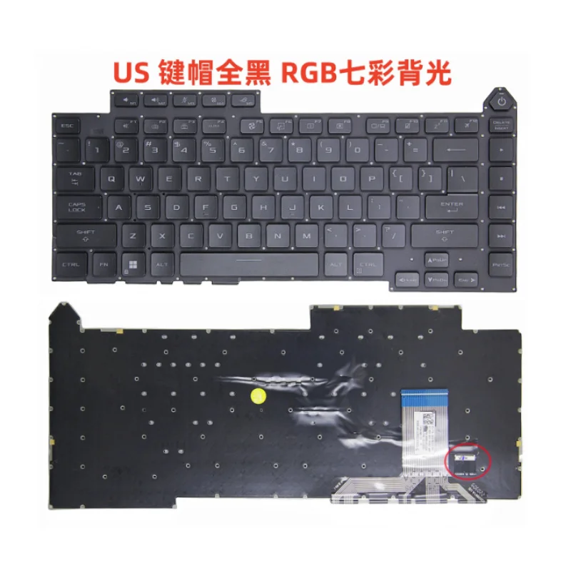 

US Backlit Laptop Keyboard for ASUS ROG Strix G15 G513Q G513QM G513QY GL543 English 0KBR0-4810US00